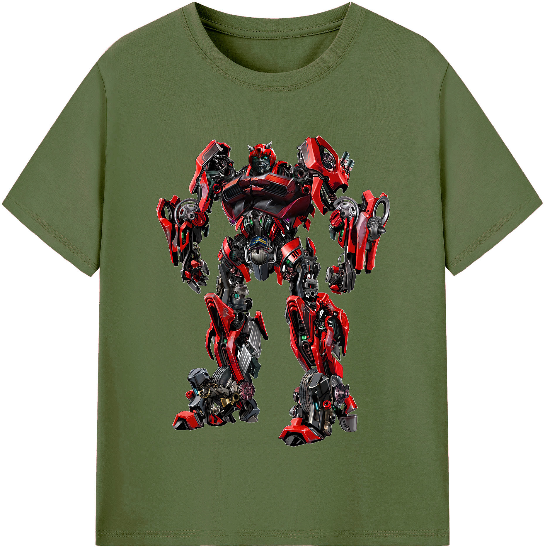 （画像用） Transformers トランスフォーマー 綿100％半袖Tシャツ（フロントプリント）
